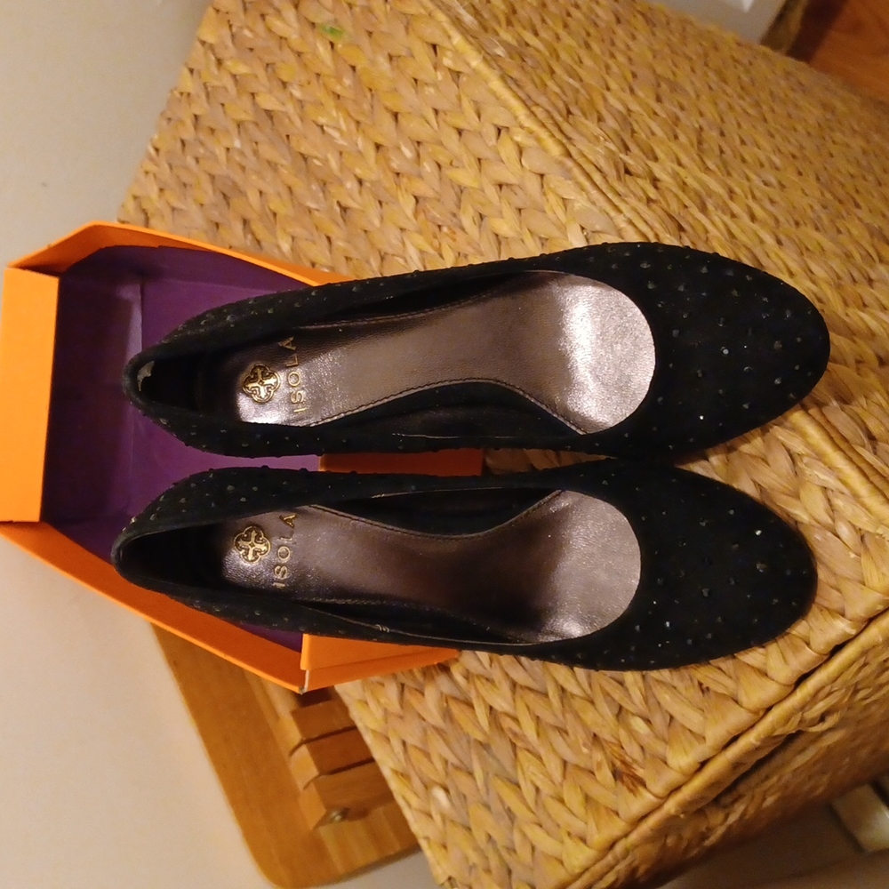 Isola black suede shoes